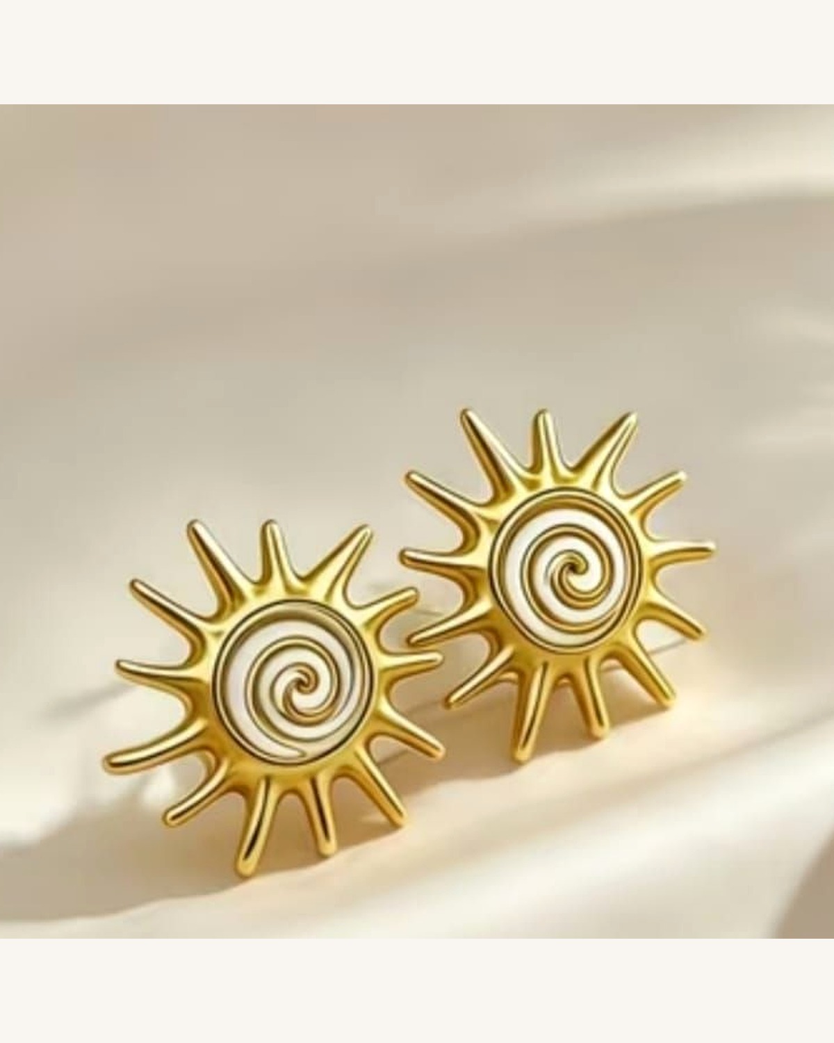 Aretes Sol Espiral